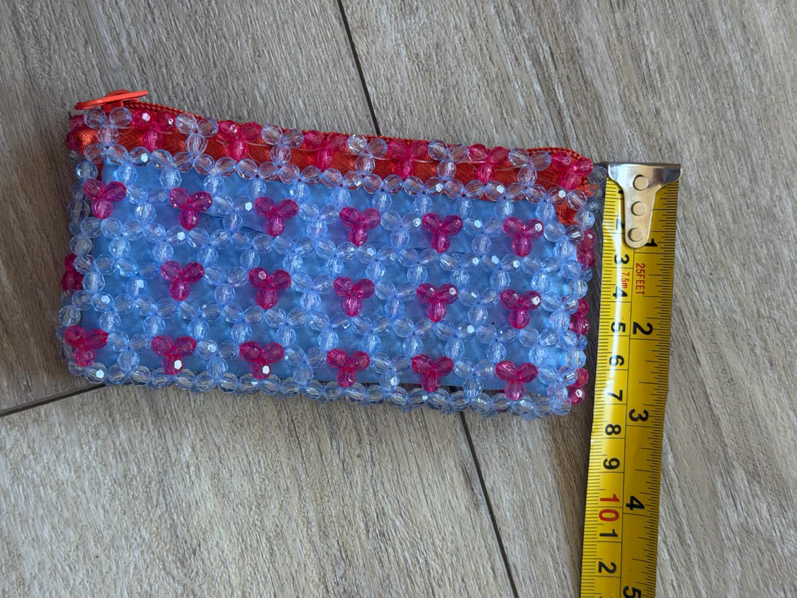Beaded zipper pouch - photo 2