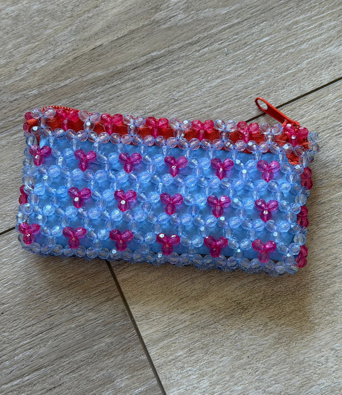 Beaded zipper pouch - photo 3