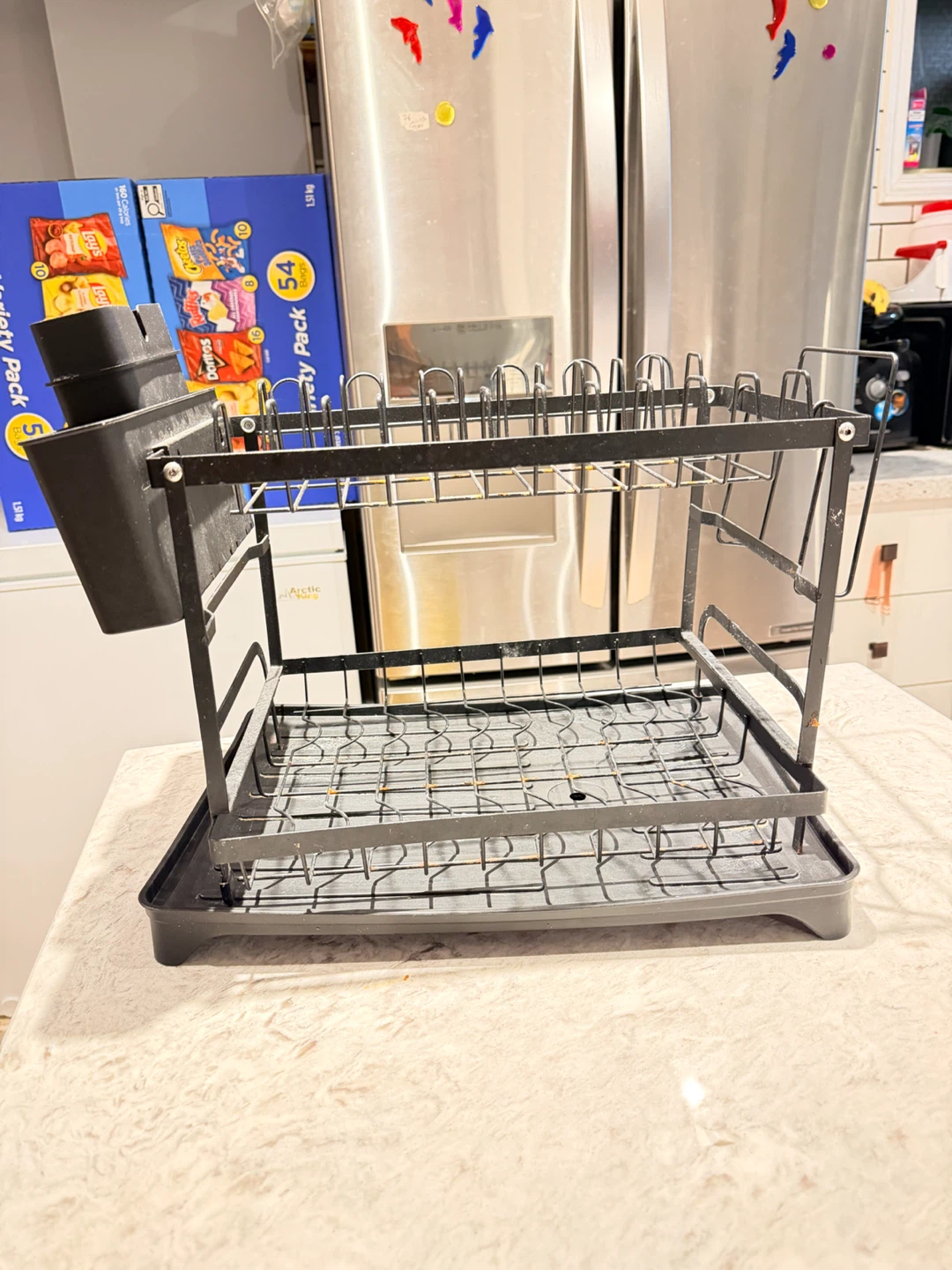 Two-Tier Black Dish Drying Rack - photo 3