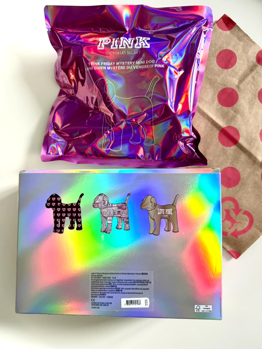 NEW Victoria's Secret PINK Mystery Mini Dog - photo 2