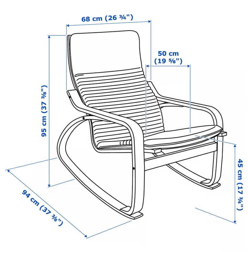 Vintage IKEA POÄNG Rocking Chair –(CAN DELIVER) - photo 2