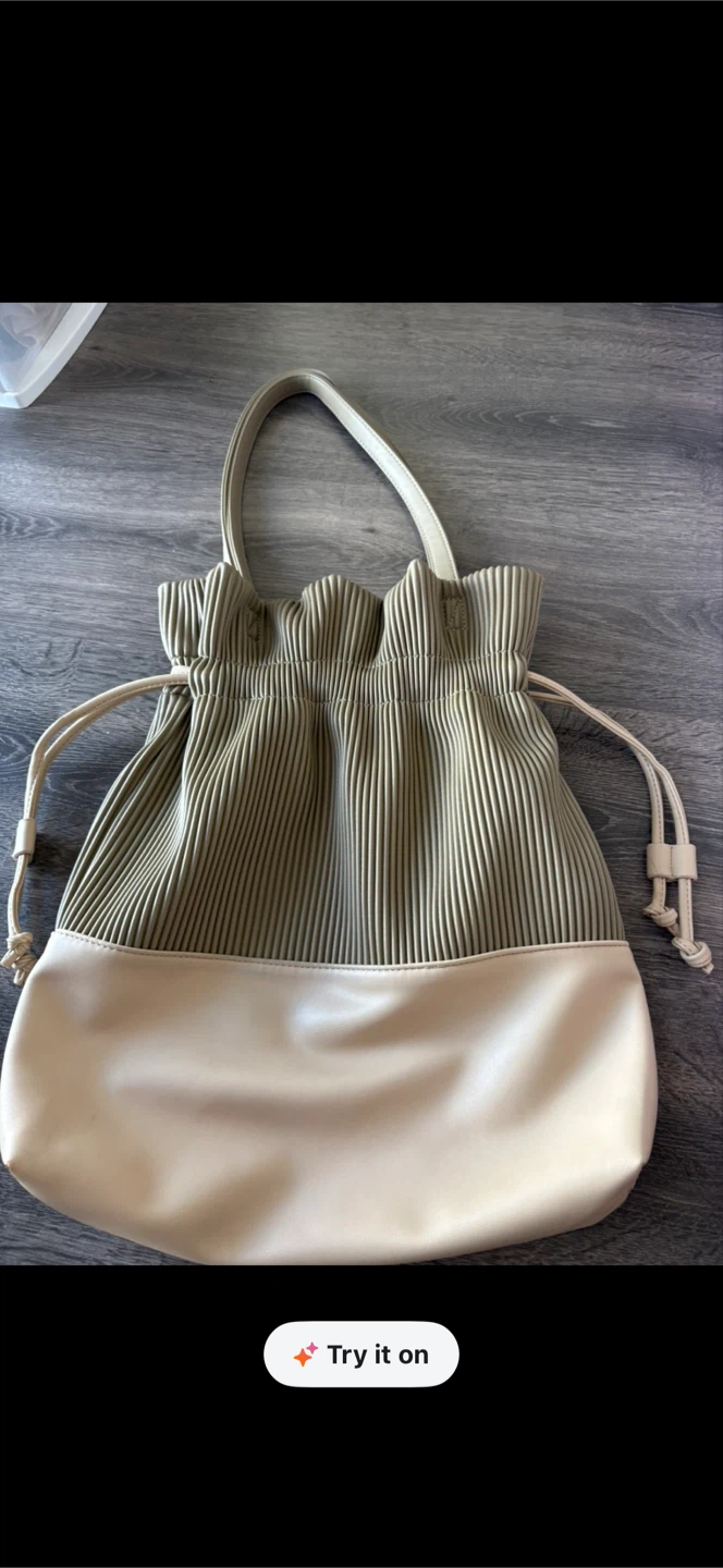 just.in.case pleated shoulder bag
