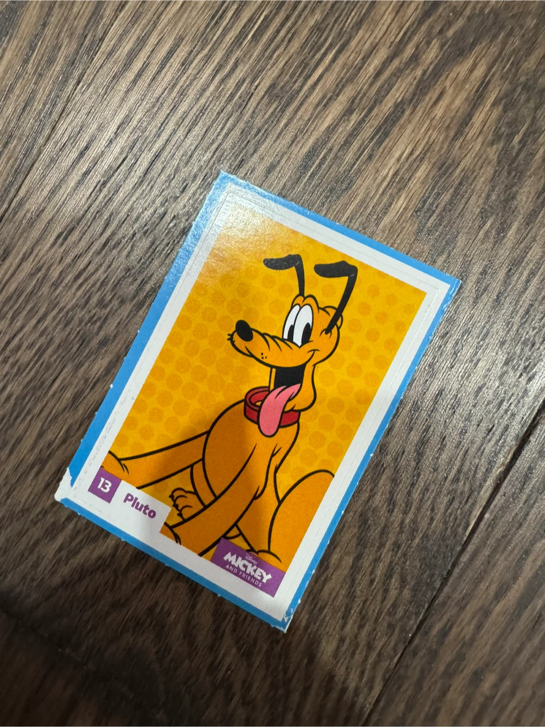 Disney Mickey and Friends Pluto Trading Card