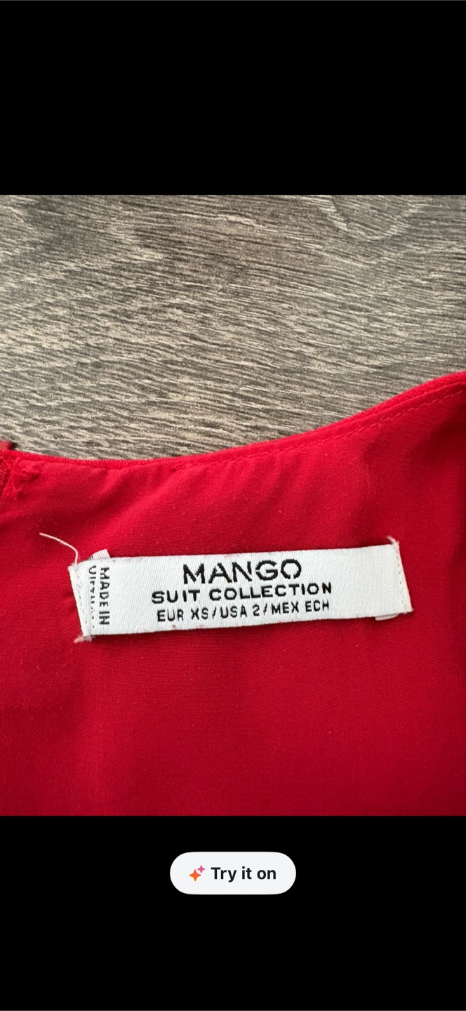 Mango Suit Collection Red Sleeveless Dress - photo 2