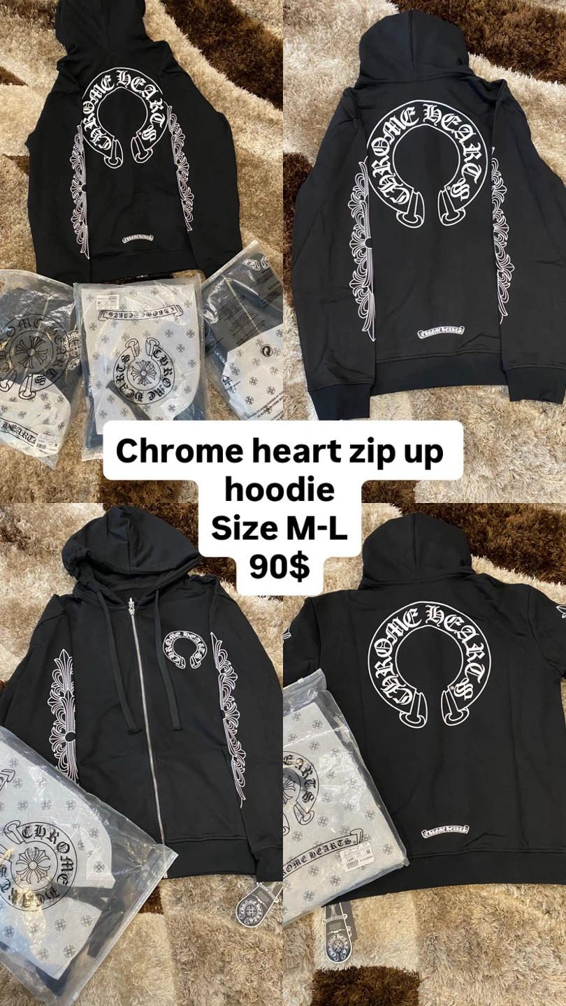 Chrome Hearts Zip-Up Hoodie