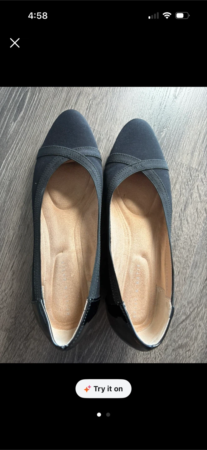 Kelly & Katie Black Wedge Shoes