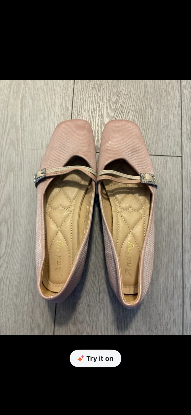 Anding Pink Pointed Flats