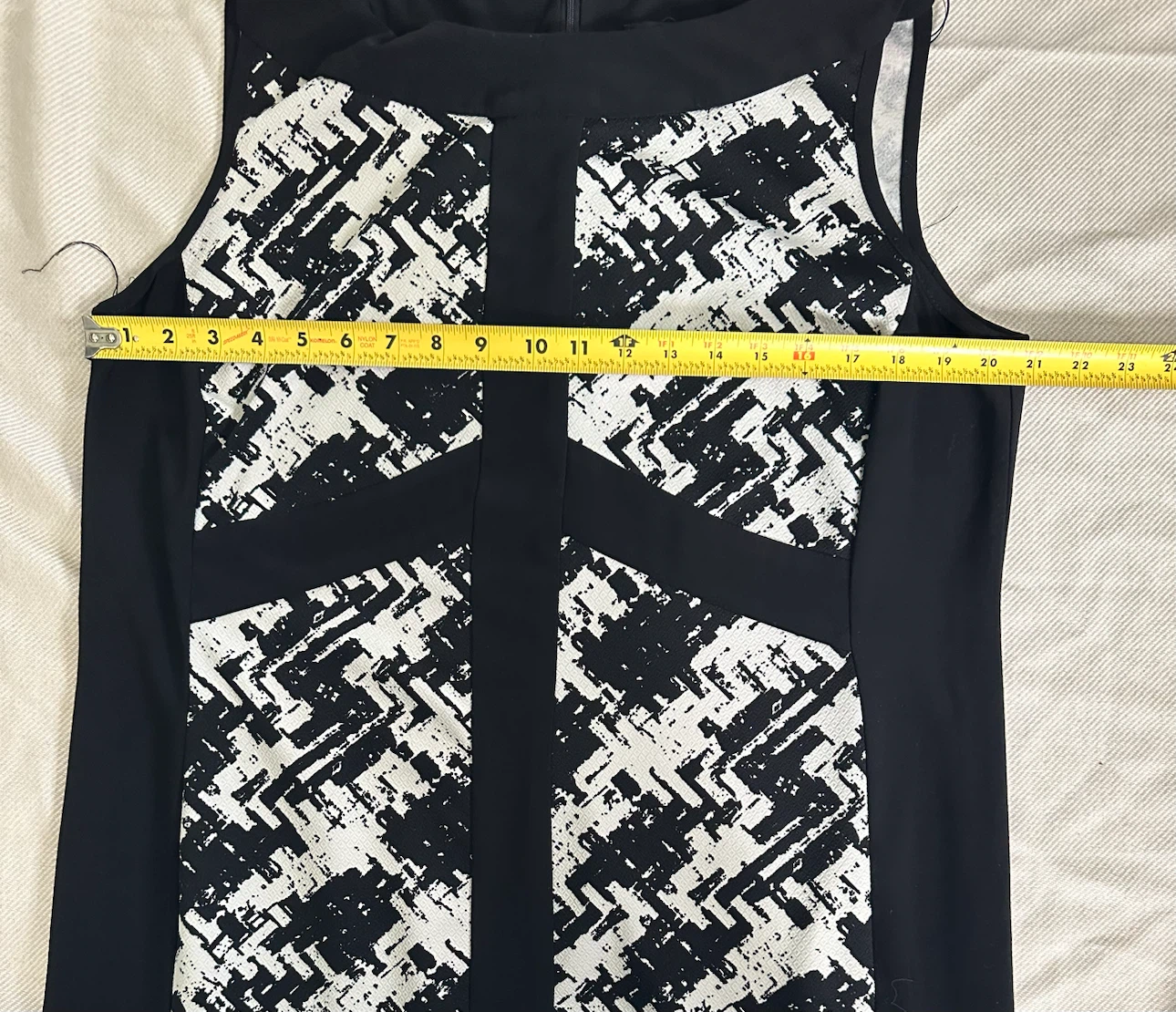 R&M Richards Sleeveless Dress Black and White - photo 4