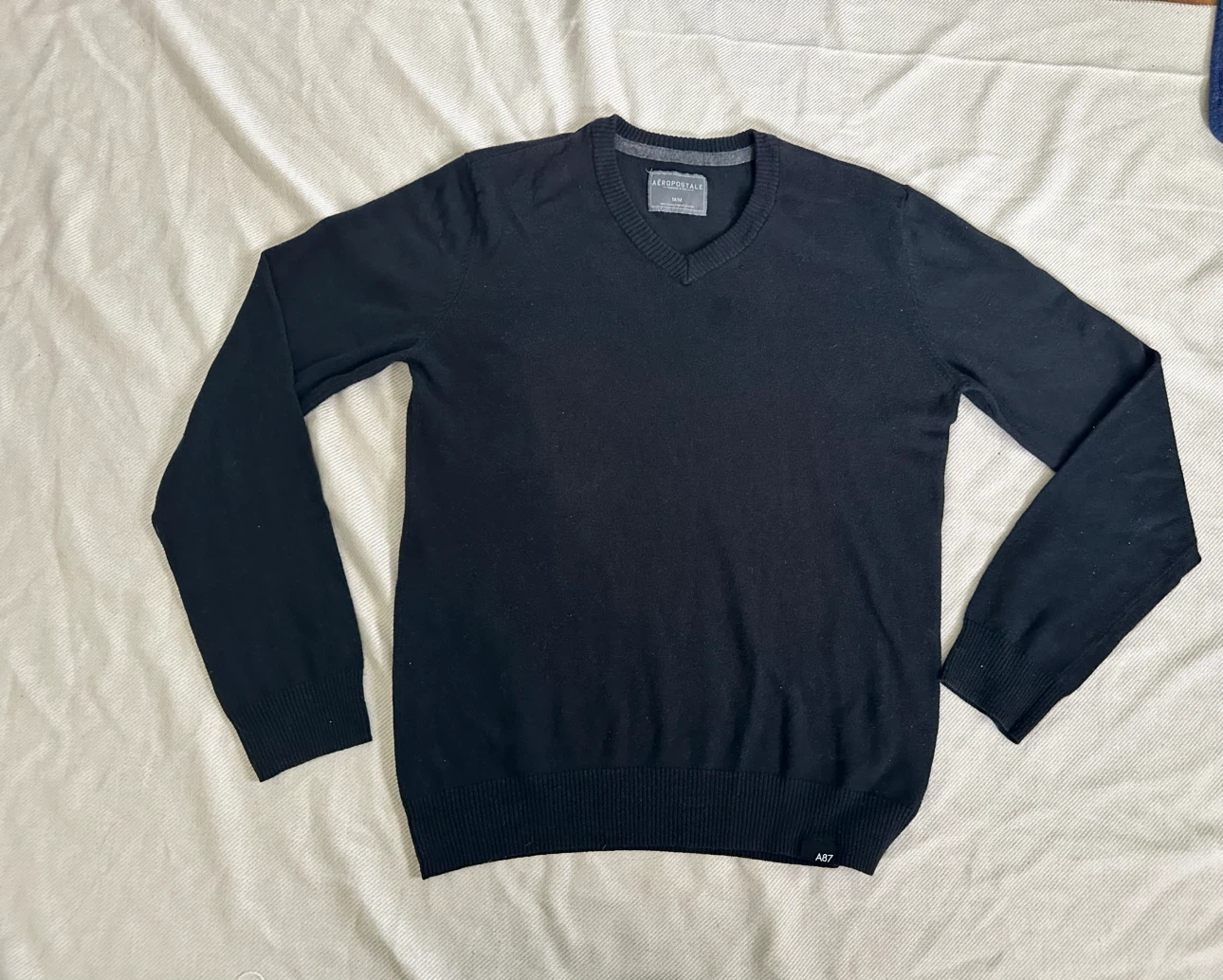 Aeropostale Black V-Neck Sweater
