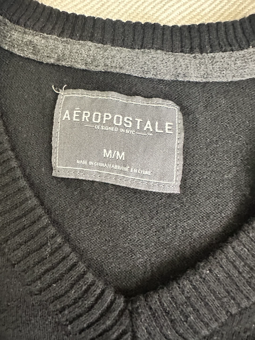 Aeropostale Black V-Neck Sweater - photo 2