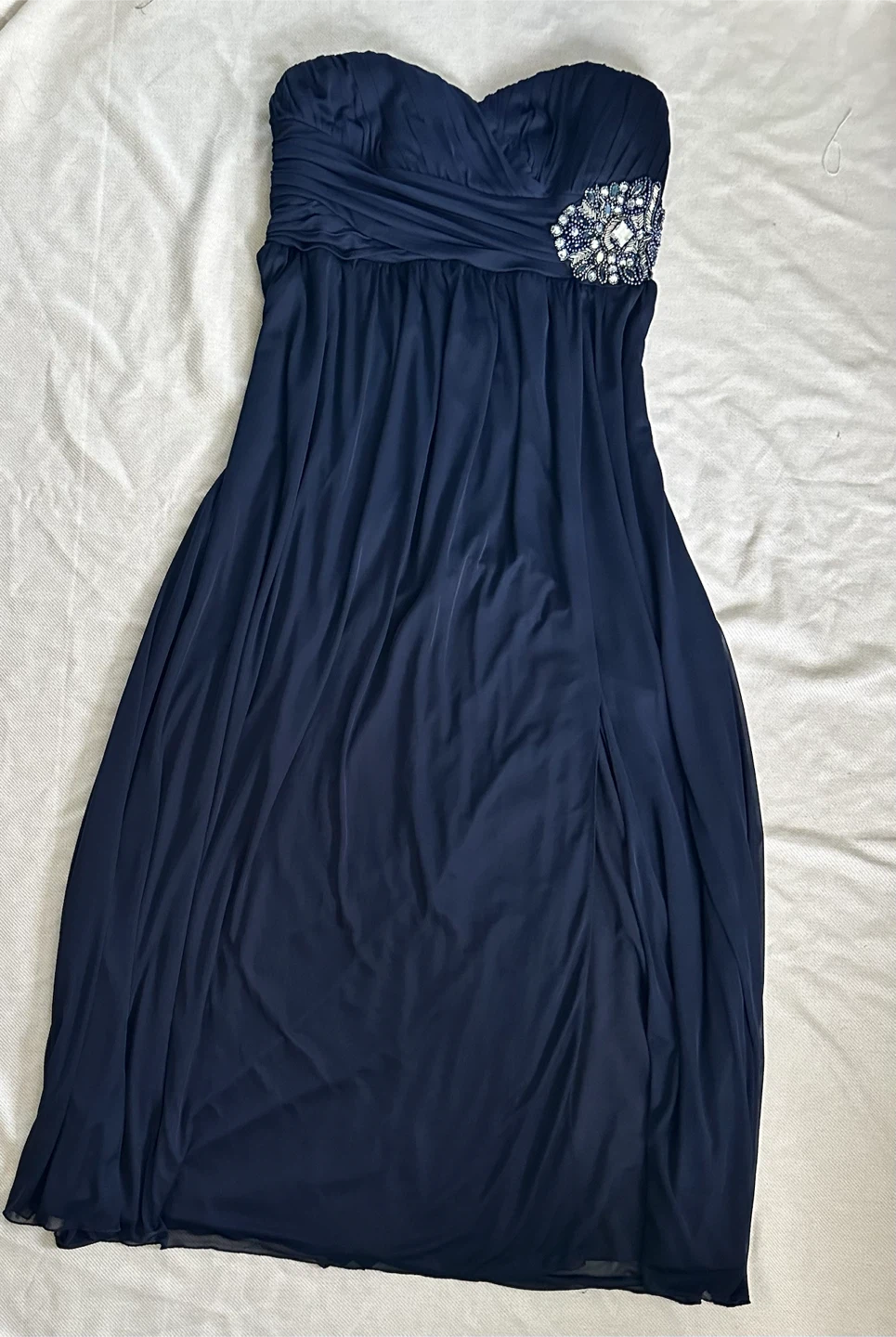 My Michelle Navy Strapless Dress - photo 2