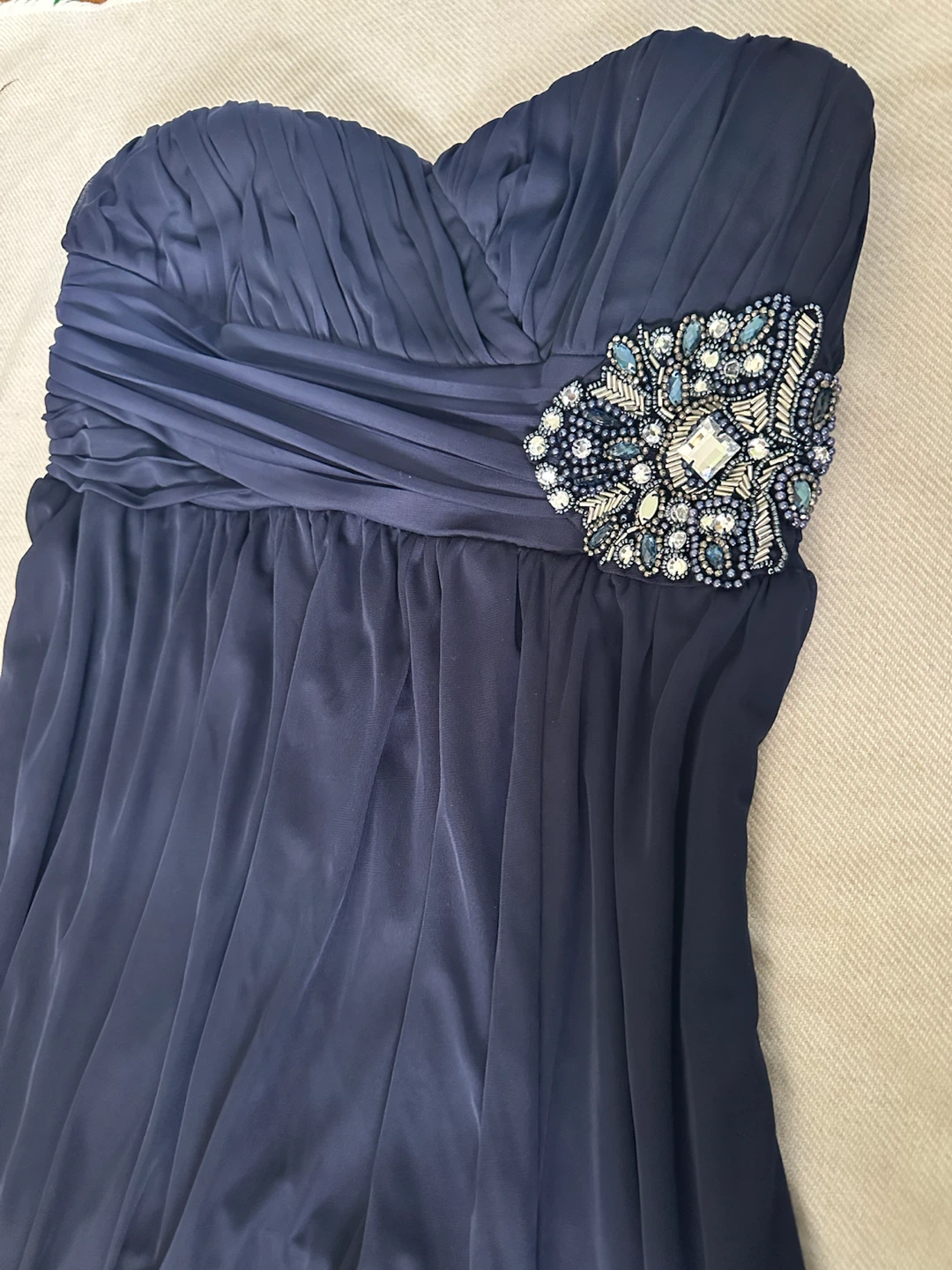 My Michelle Navy Strapless Dress - photo 3