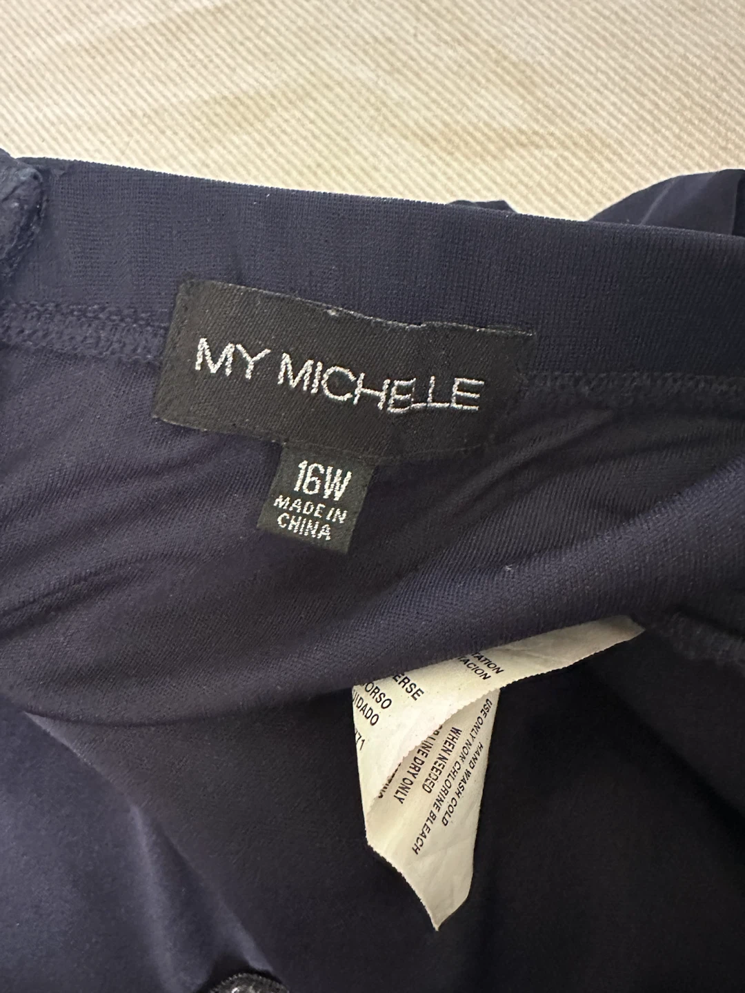 My Michelle Navy Strapless Dress - photo 4