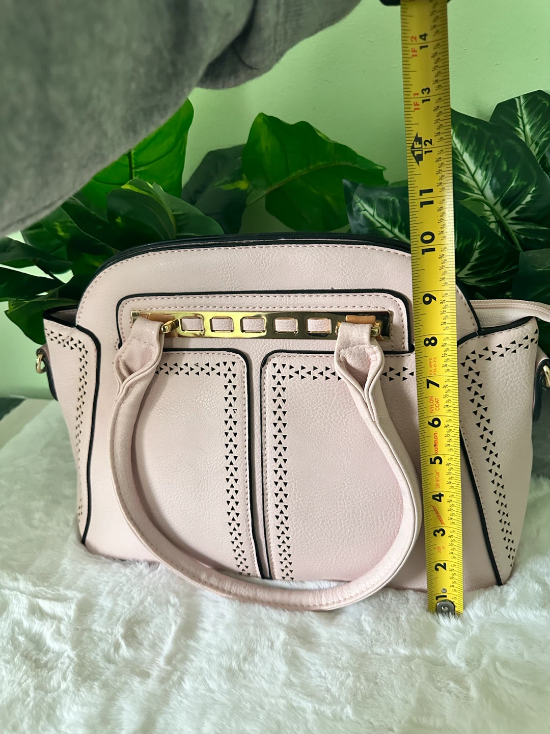 Pink Satchel Handbag with Detachable Strap - photo 5