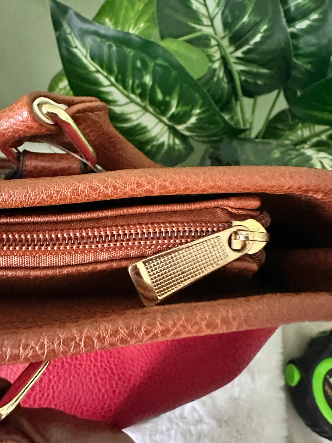 Red Faux Leather Tote Bag - photo 5