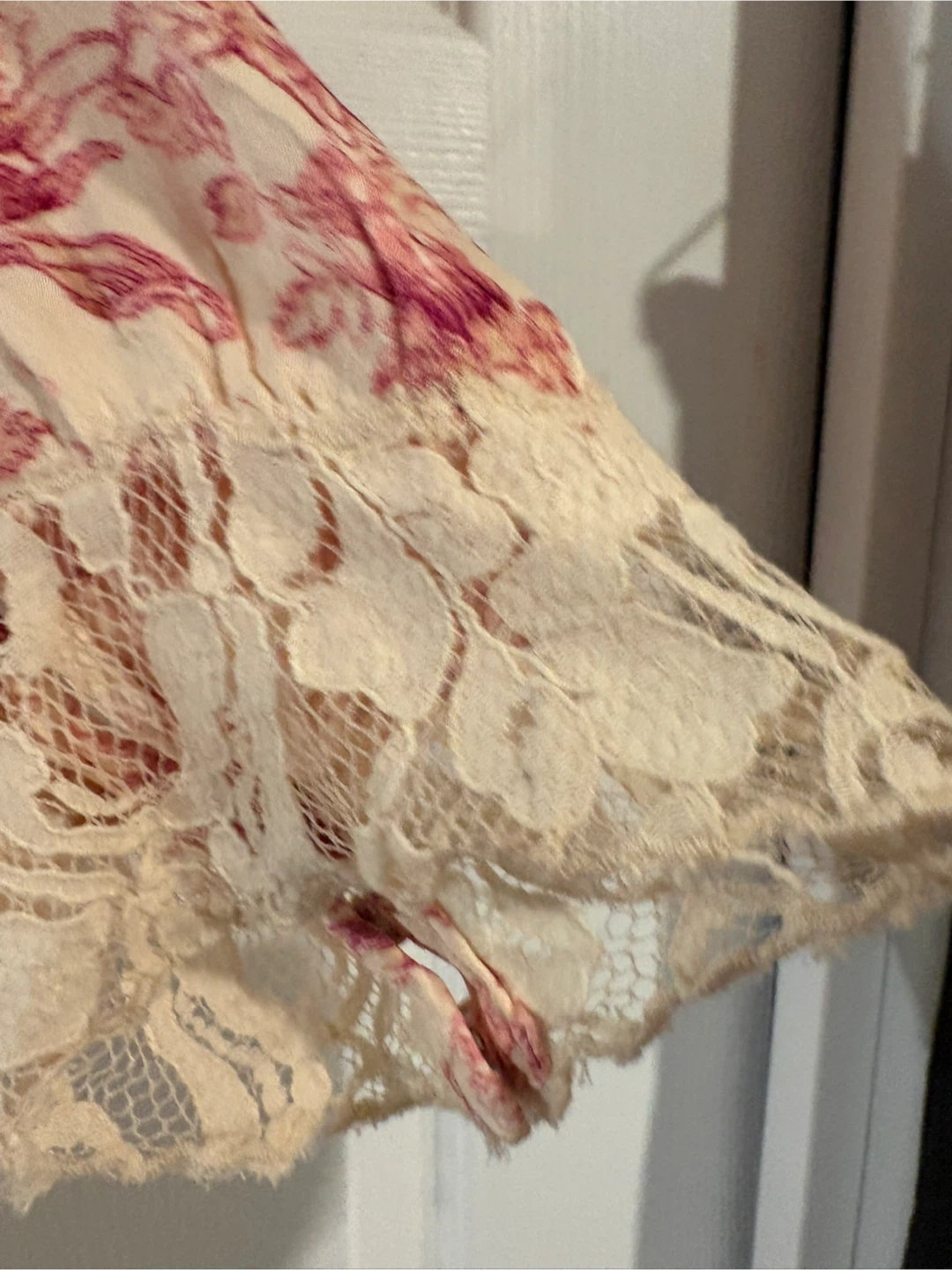 NEW Free People Floral Mini Dress with Lace Detail - photo 2