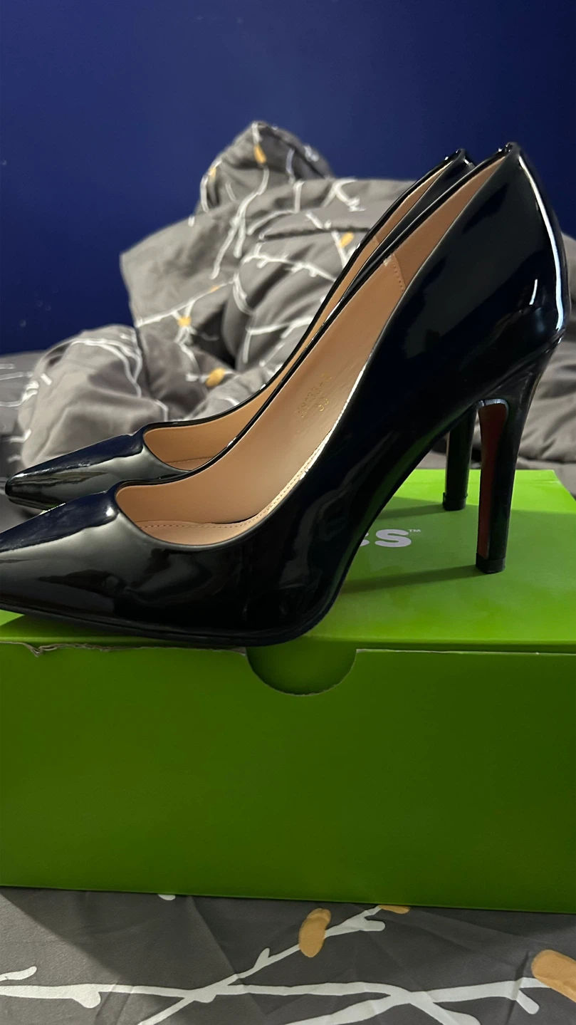 Rainbow Rose Black Patent Pumps - photo 2