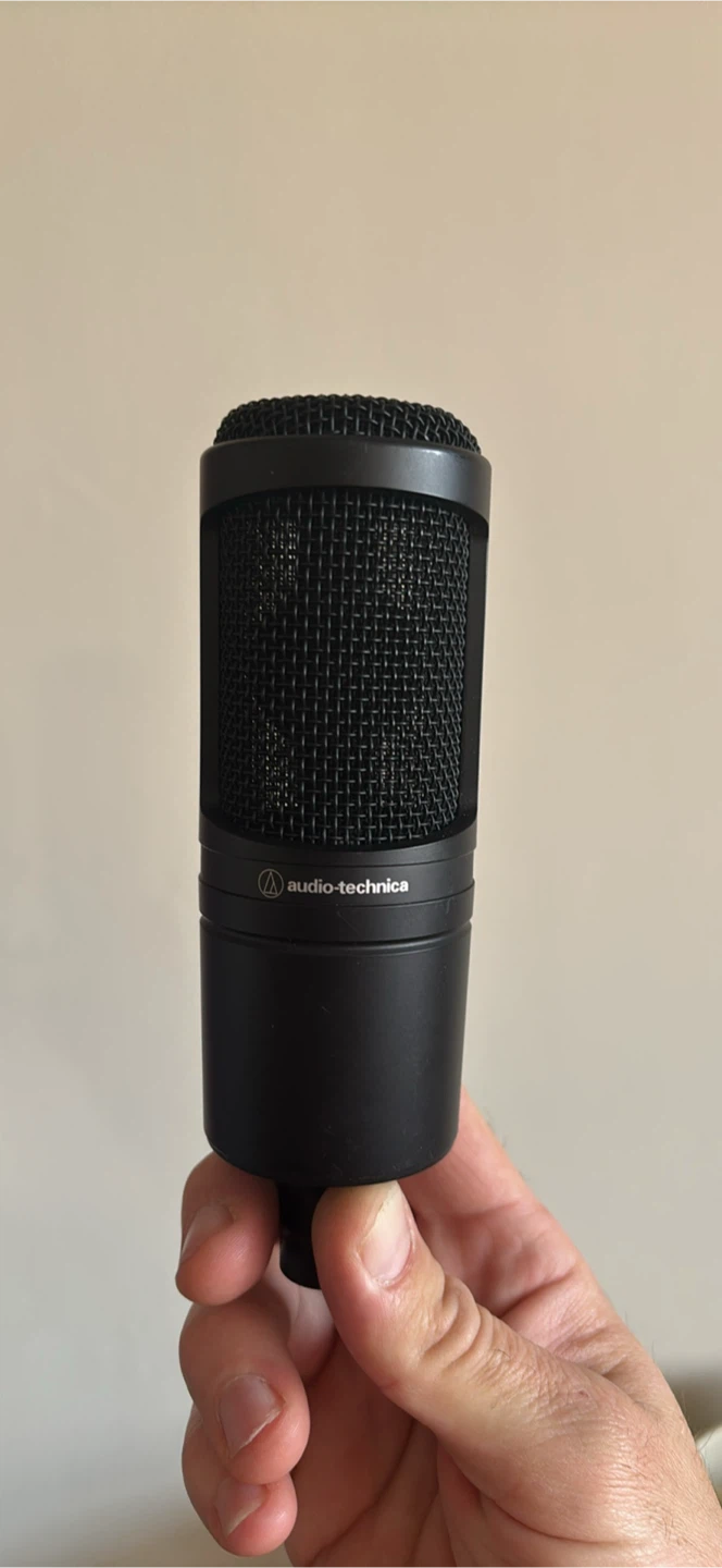 Audio technica At2020 condenser microphone