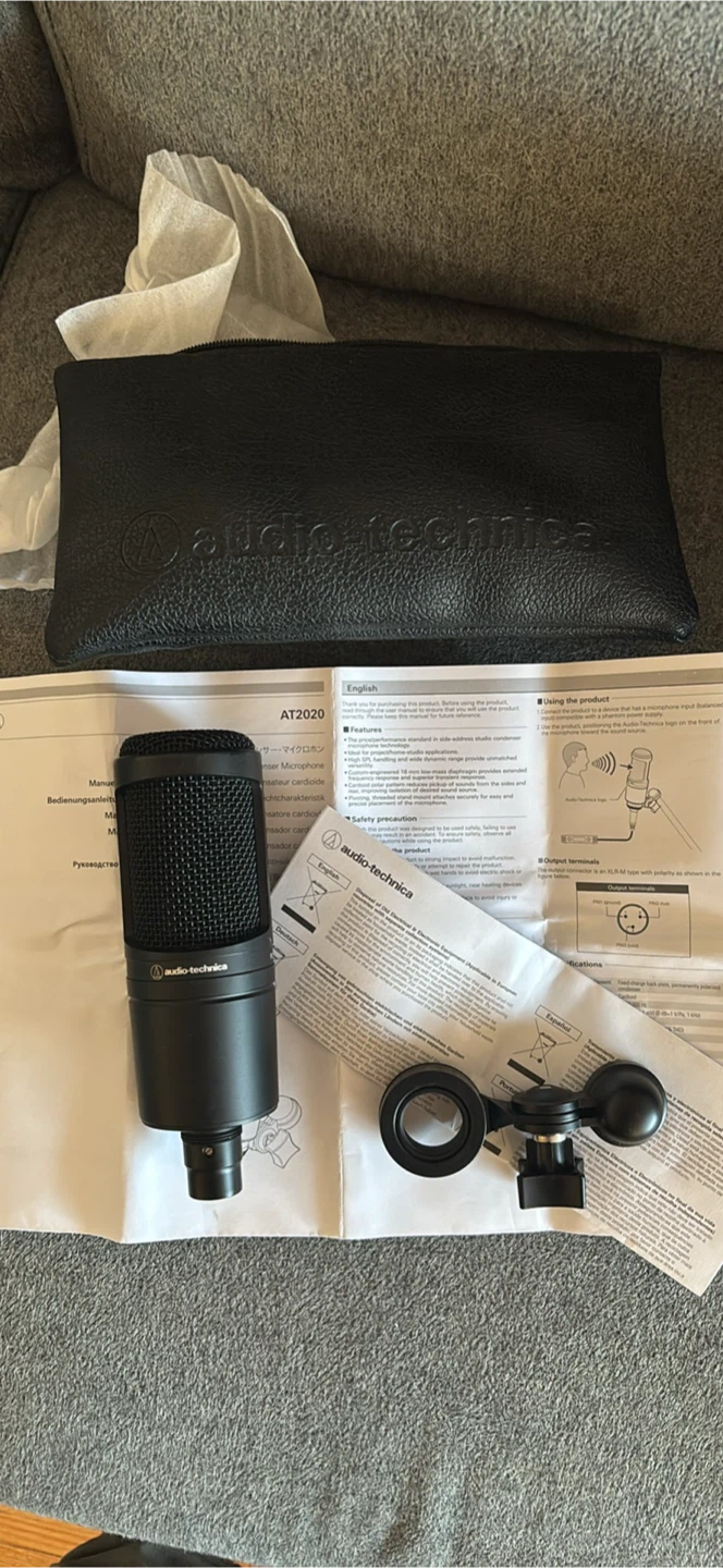 Audio technica At2020 condenser microphone - photo 4
