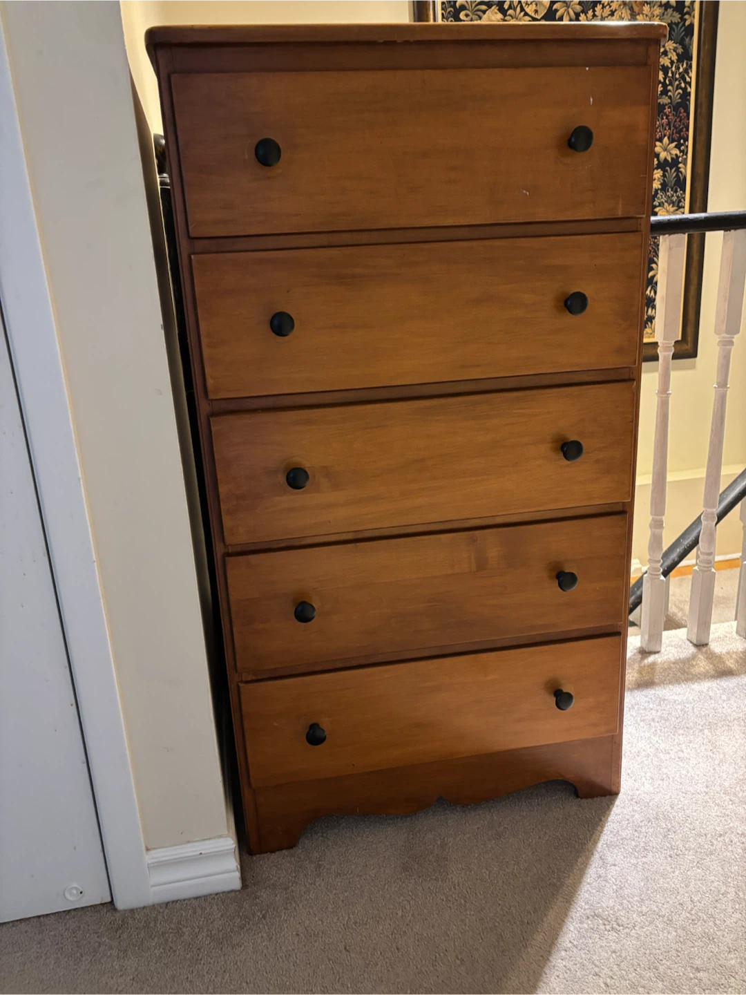 5-Drawer Wooden Dresser