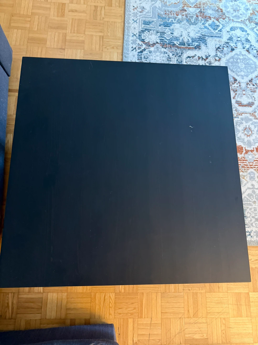 IKEA Black Wooden Side Table
