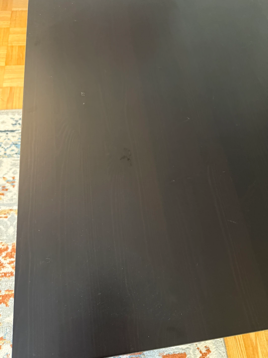 IKEA Black Wooden Side Table - photo 3