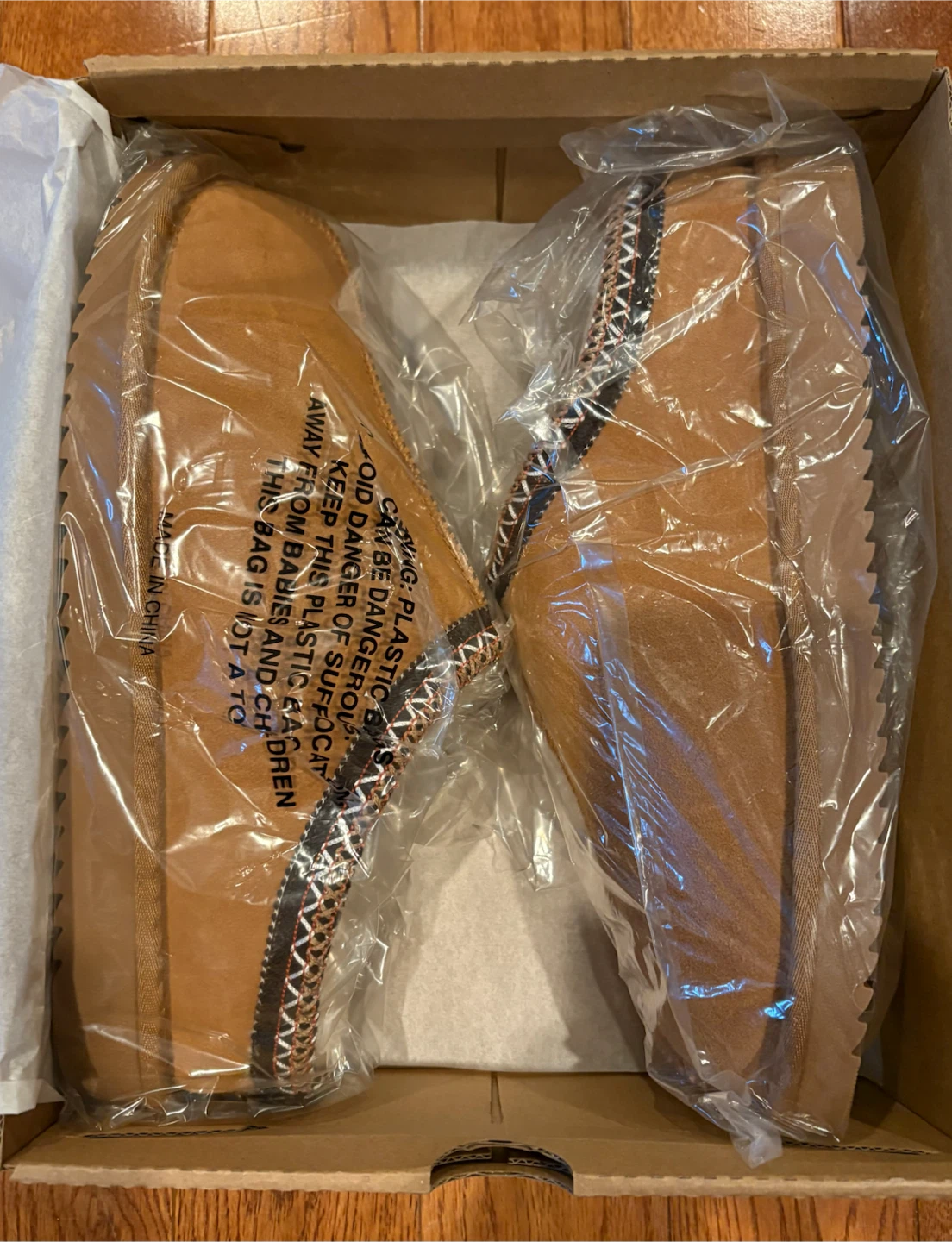 New Tan Faux Suede Shoes