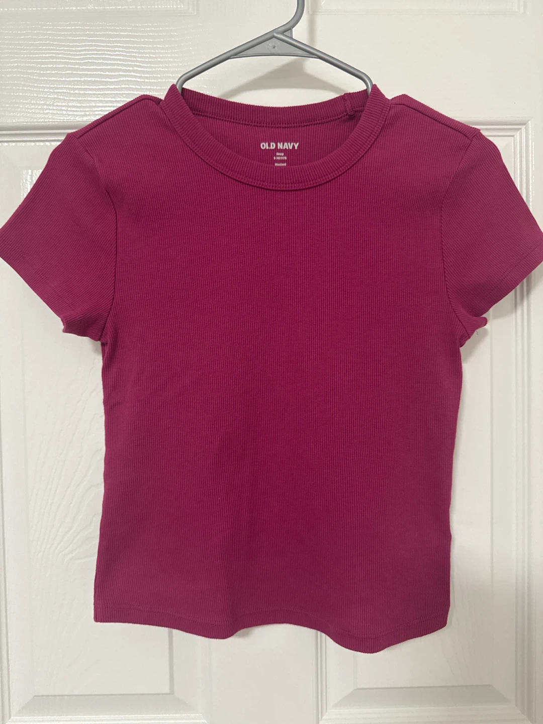 Old Navy Rib-Knit Top Deep S Petite