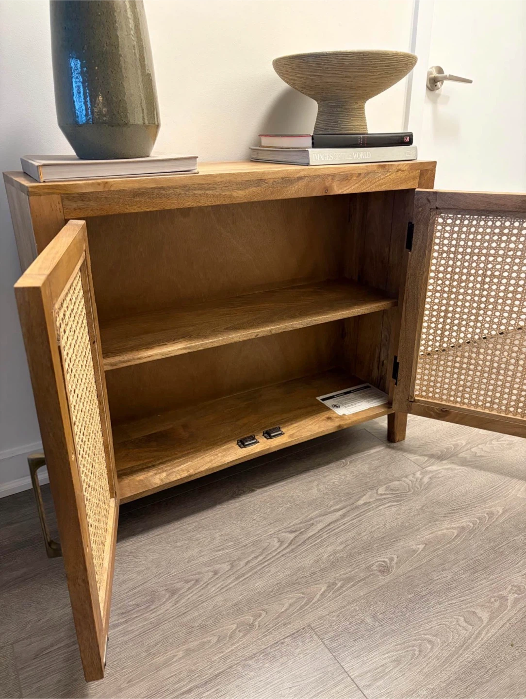 Wood & Rattan Cabinet / Sideboard - photo 3