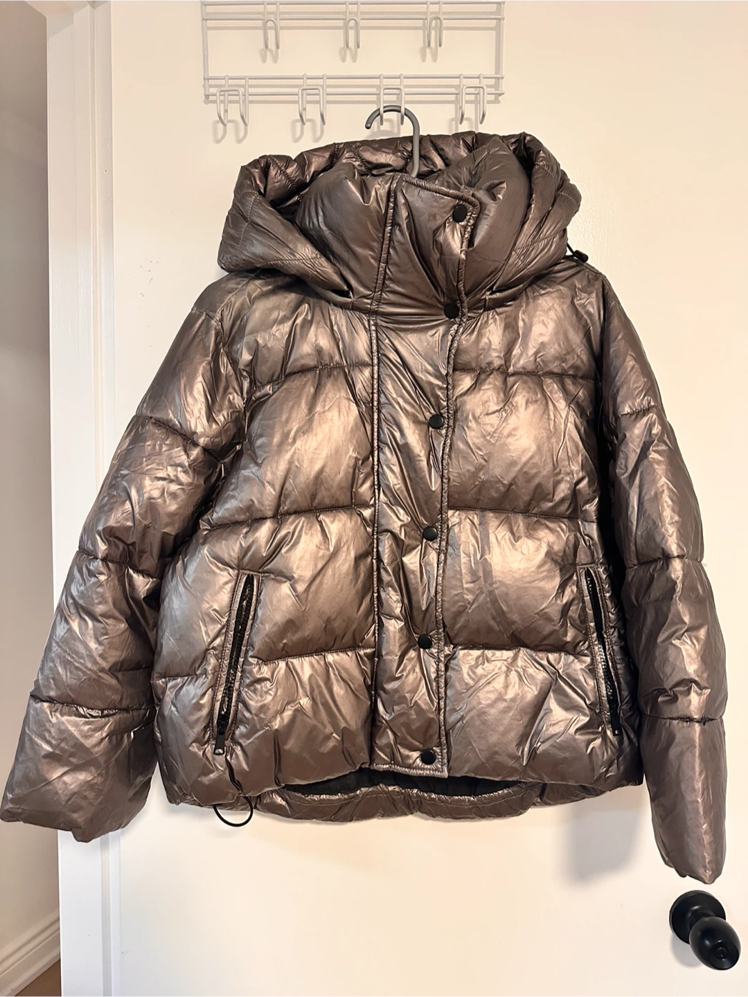 GAP SP Petite Metallic Puffer Jacket - photo 2