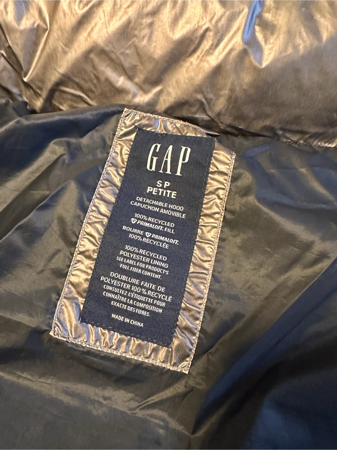 GAP SP Petite Metallic Puffer Jacket - photo 5