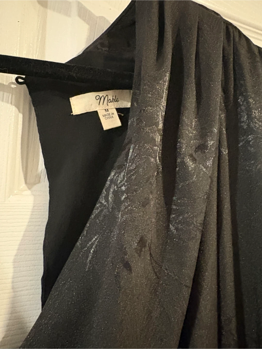 Mable black long-sleeve dress, size Medium - photo 2