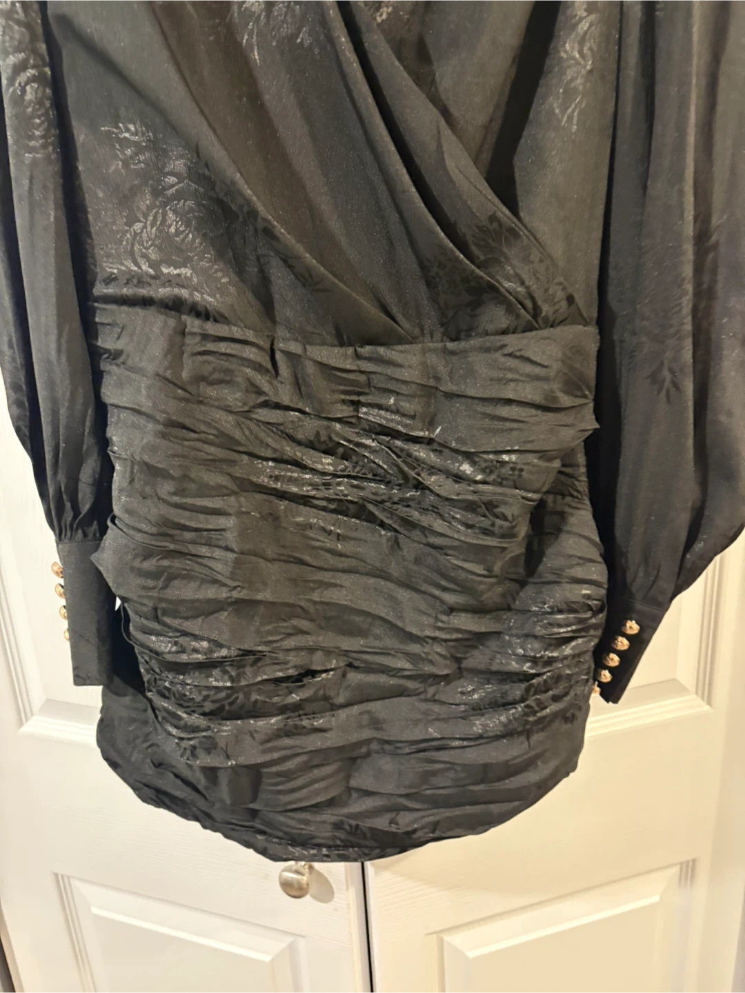 Mable black long-sleeve dress, size Medium - photo 4