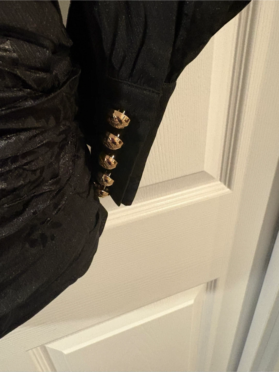 Mable black long-sleeve dress, size Medium - photo 3