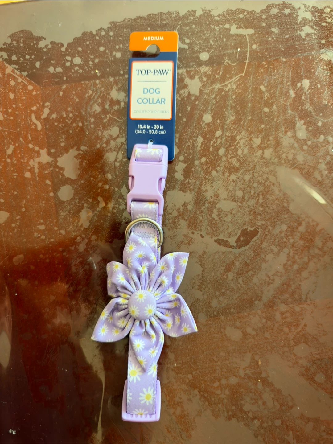 Top Paw Floral Dog Collar Medium