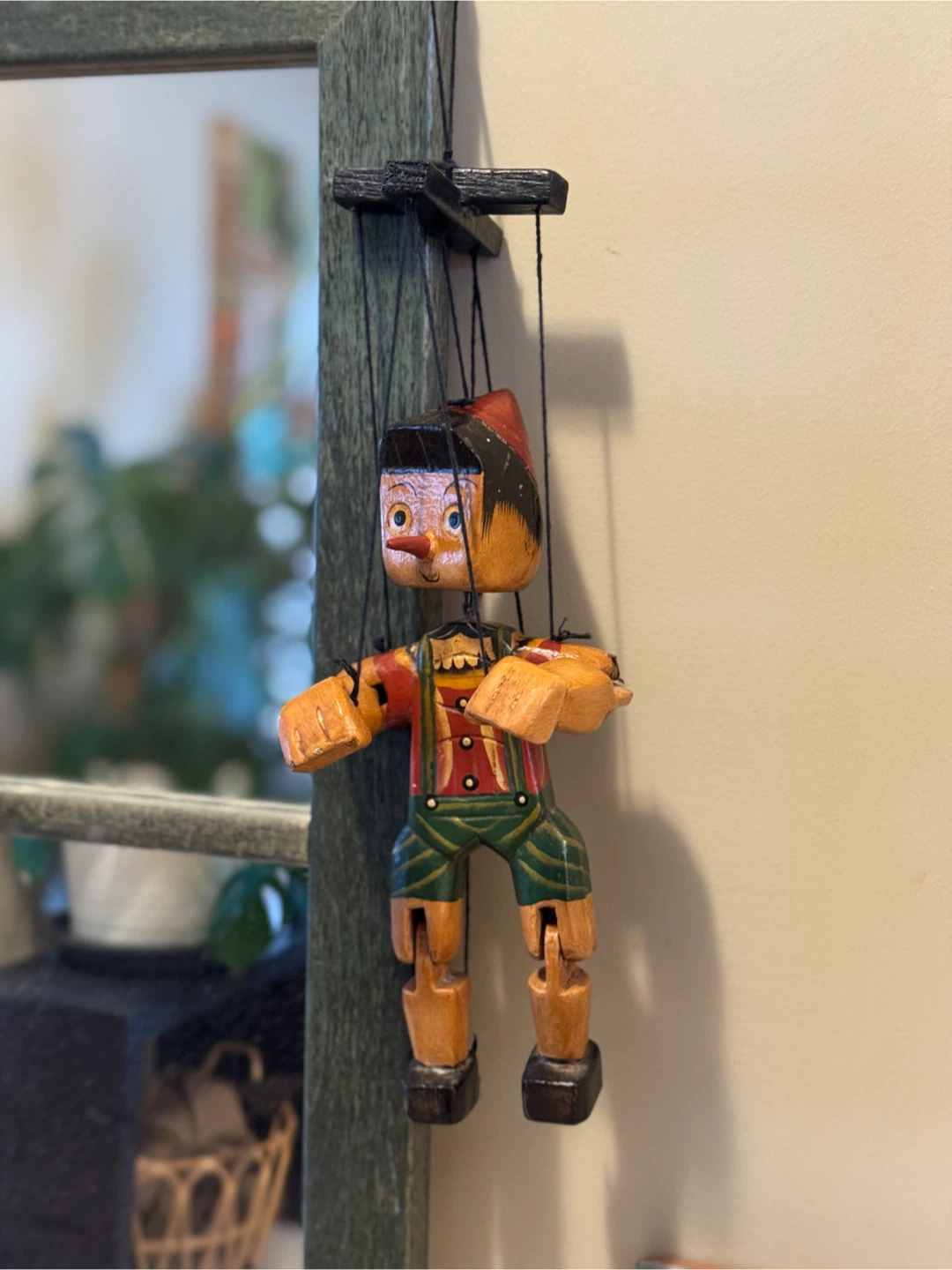 Antique Italian Pinocchio Wooden Marionette | Circa 1910