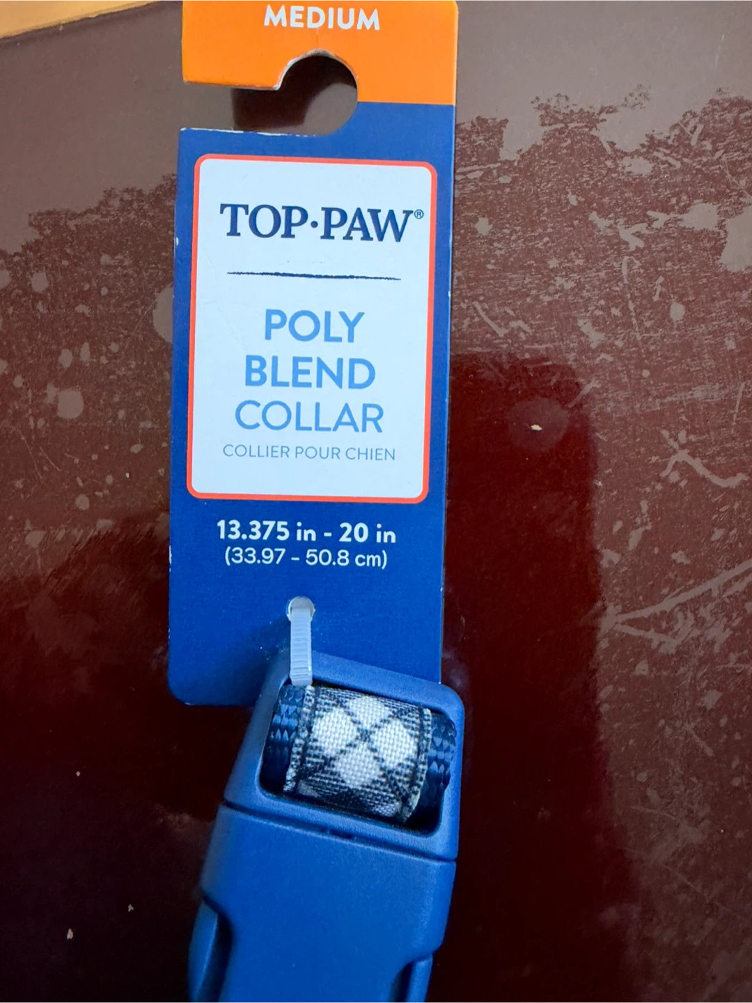 Top Paw Medium Poly Blend Dog Collar with Bow - photo 2
