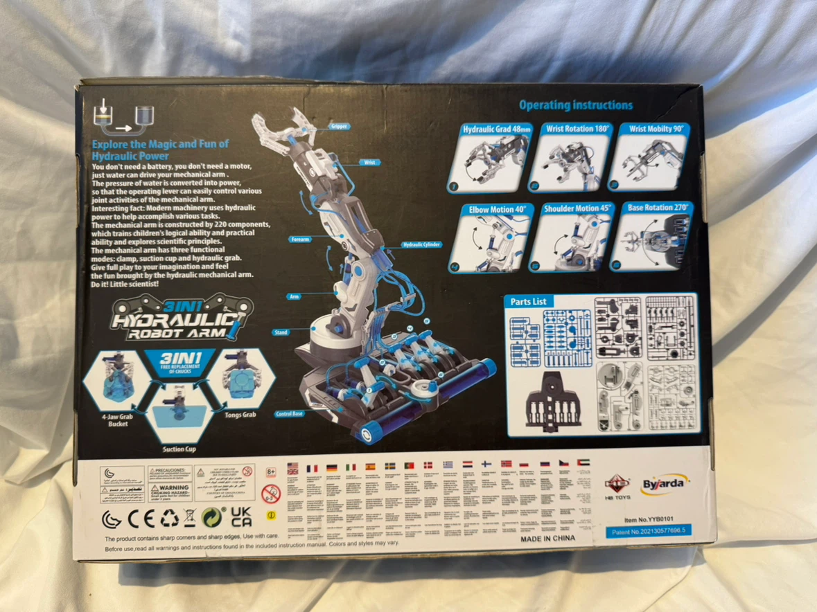 Byjarda 3-in-1 Hydraulic Robot Arm Kit - photo 2