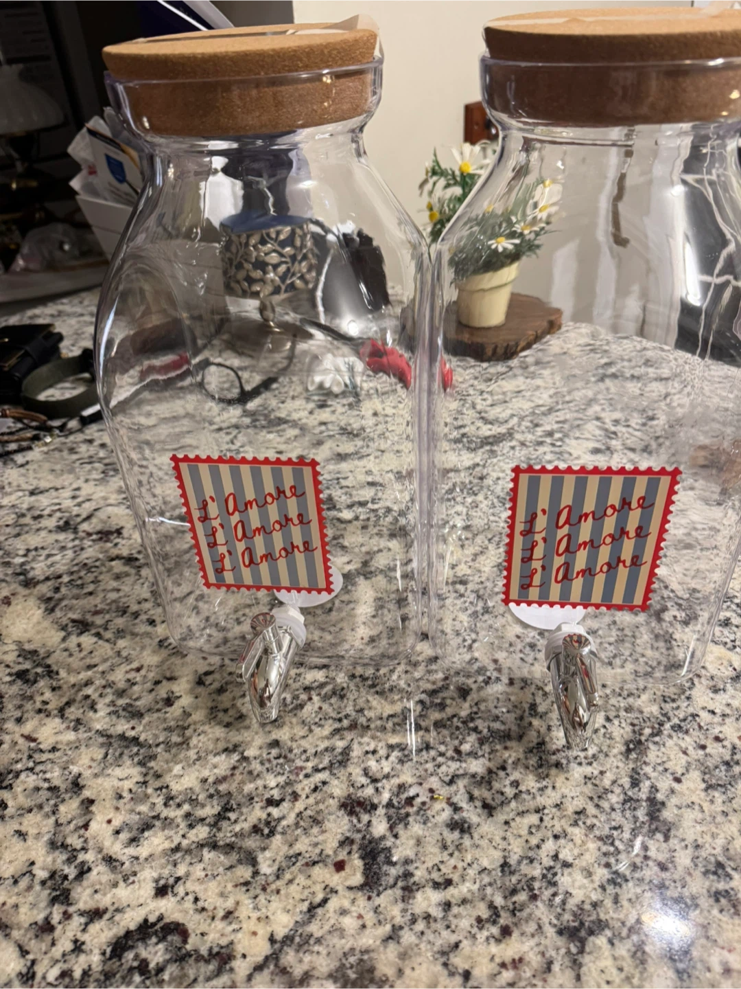Two JJD L'Amore Beverage Dispensers