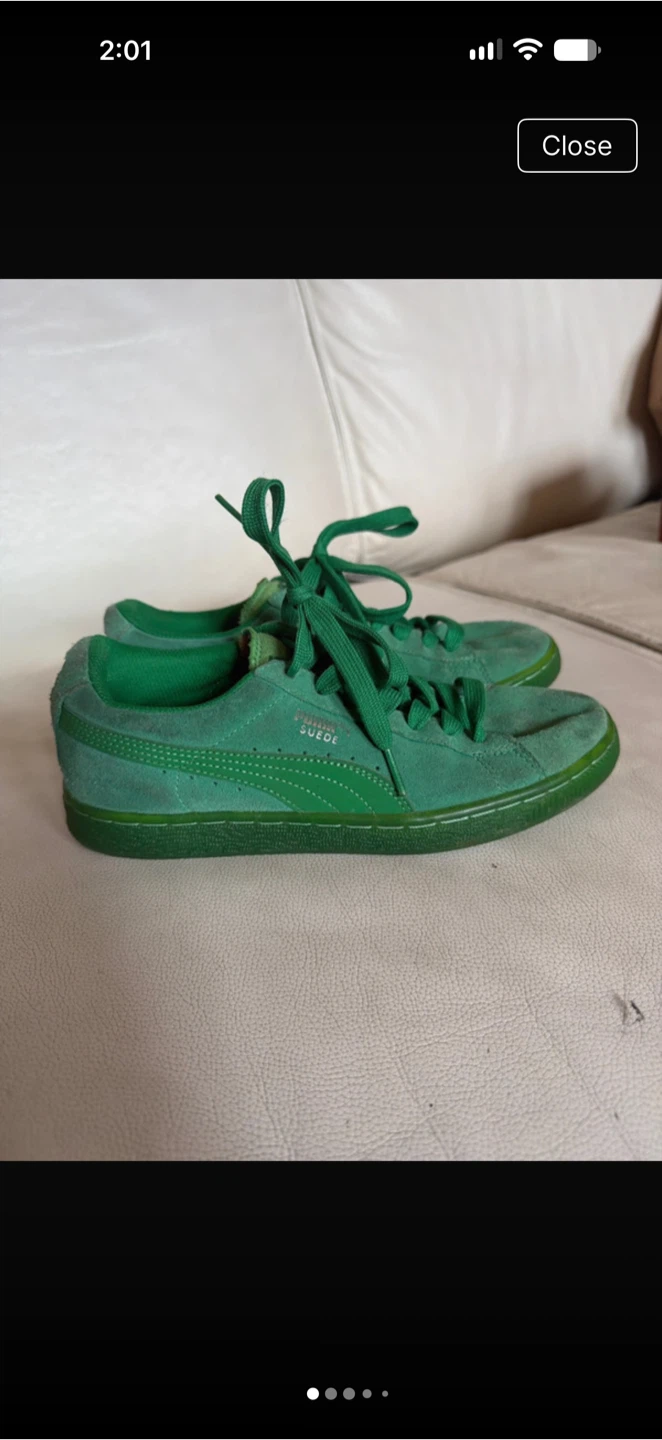 Puma Suede Green Sneakers