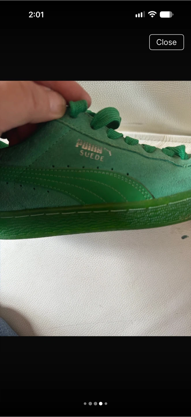 Puma Suede Green Sneakers - photo 4