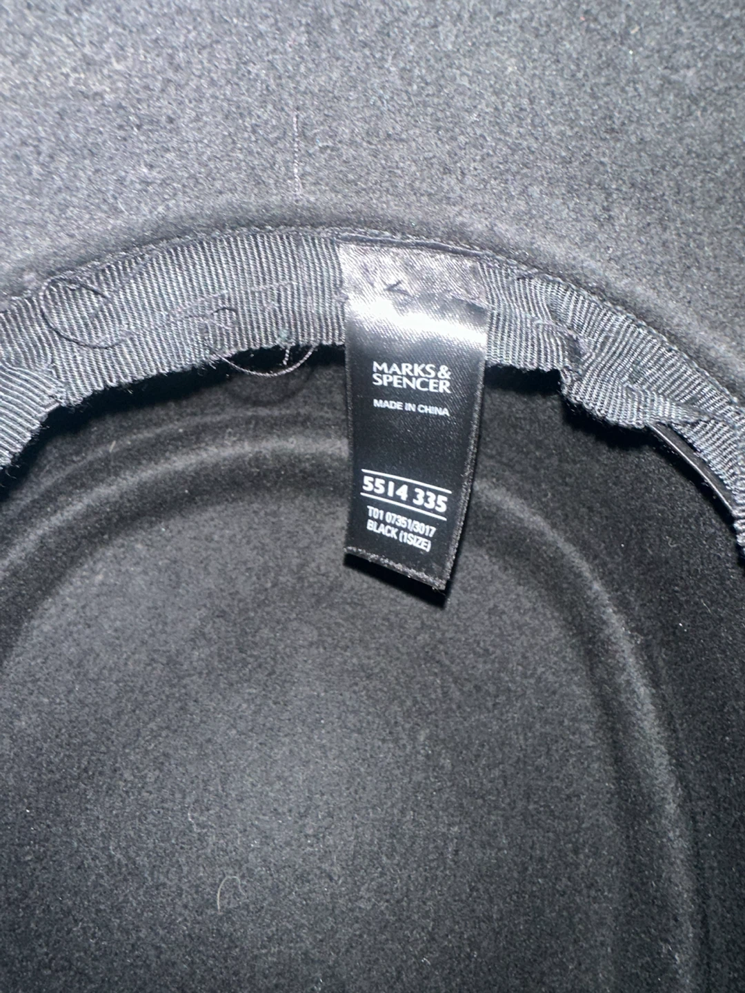 Marks & Spencer Black Felt Hat - photo 3