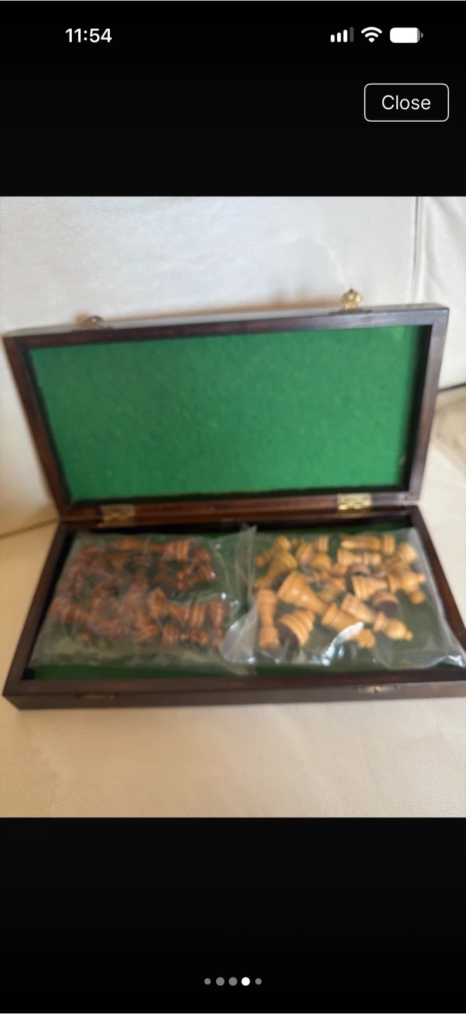 Wooden Folding Chess Set - photo 4