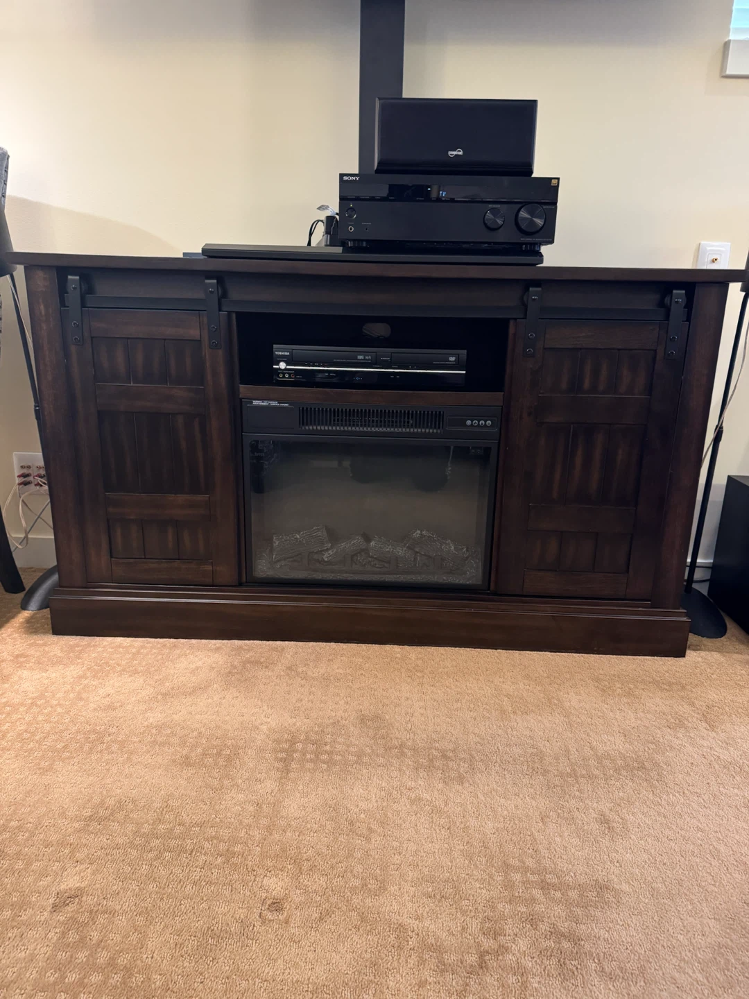 Electric Fireplace TV Stand Media Console