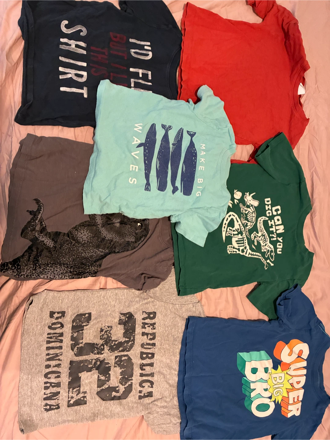Lot of 7 Boys Graphic T-Shirts