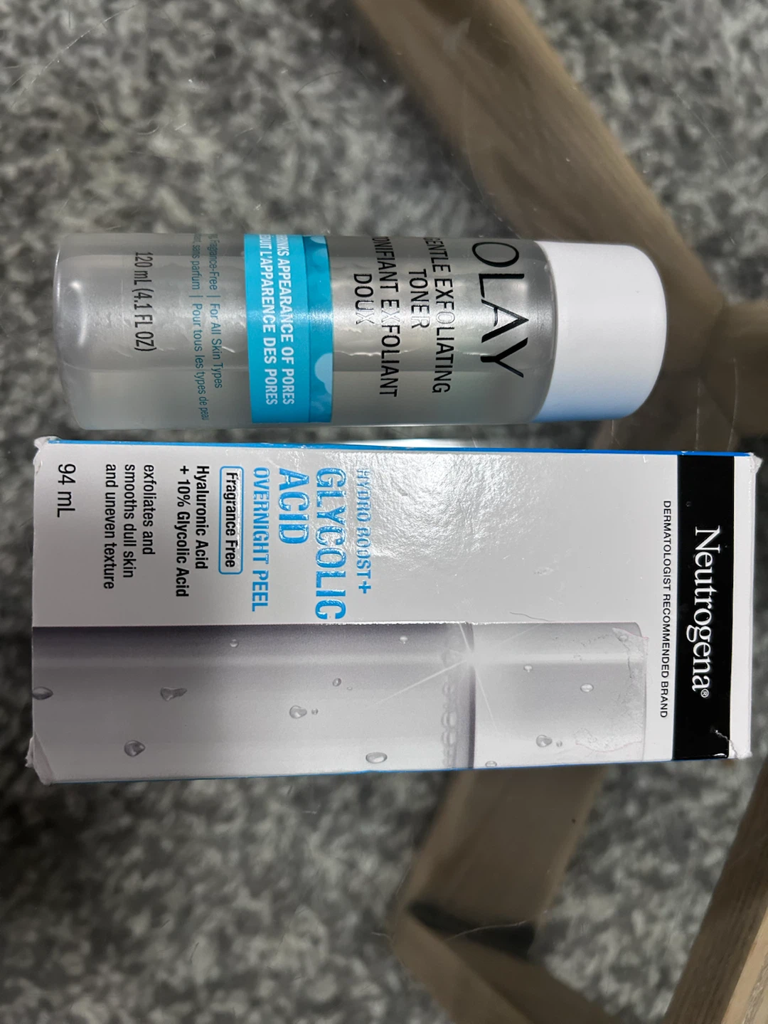 Olay Toner and Neutrogena Overnight Peel Bundle