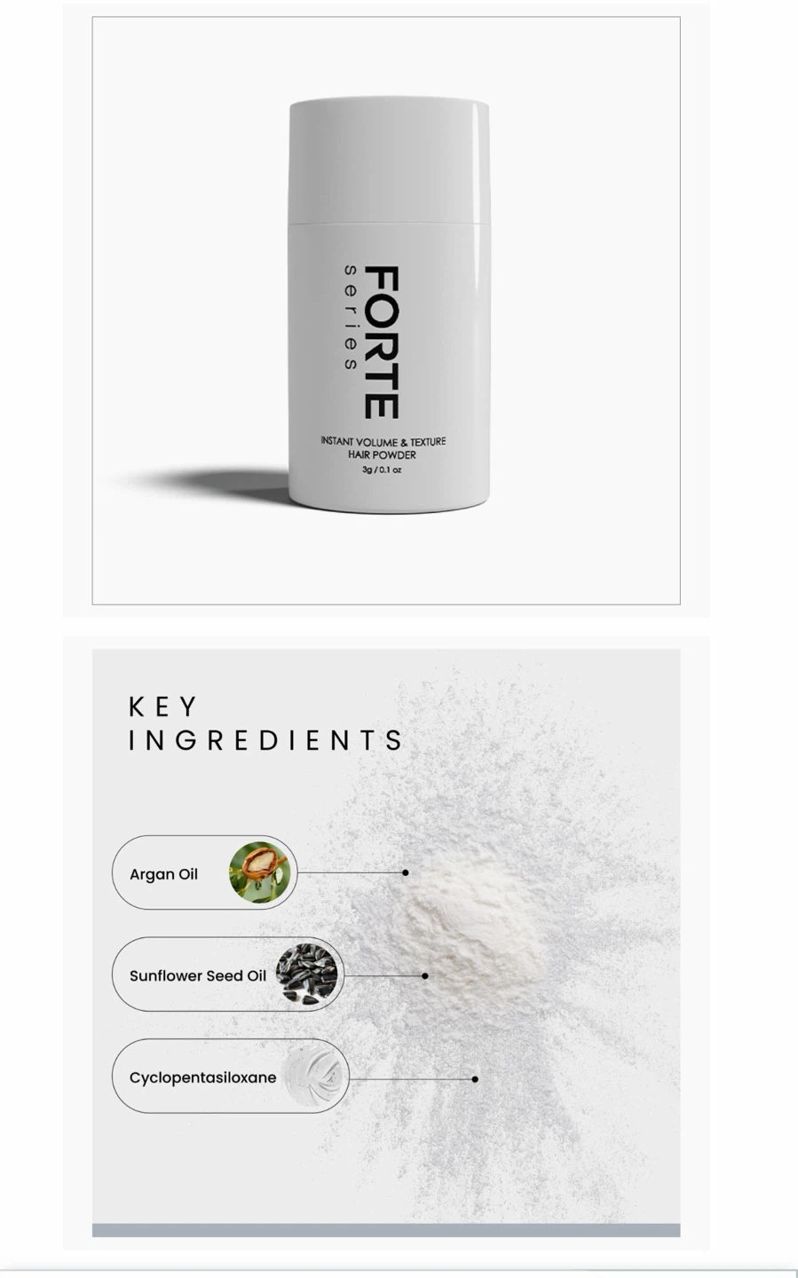 FORTE  Instant Volume & Texture Hair Powder - 3 g - photo 5