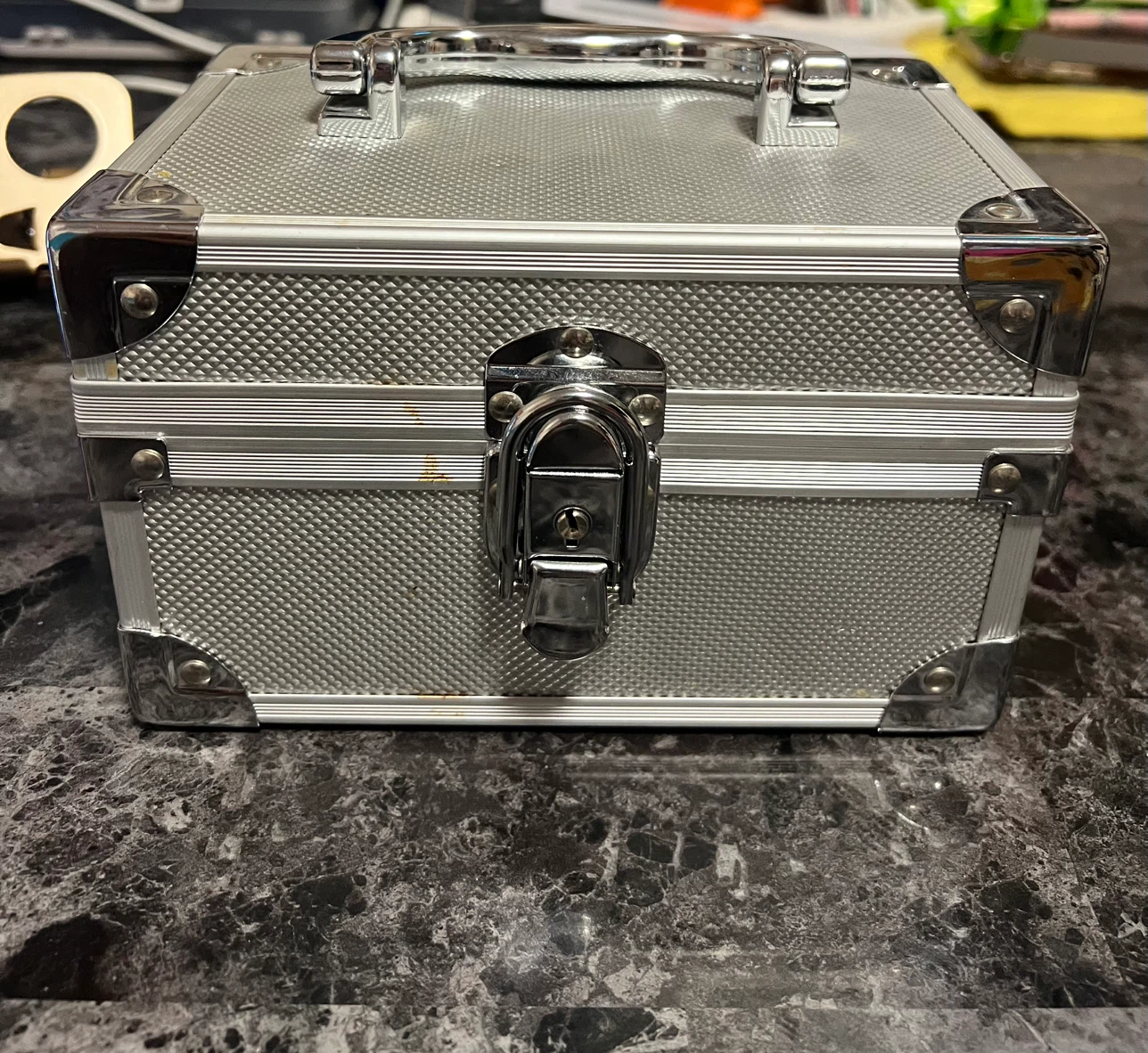 Silver Metal Storage Case