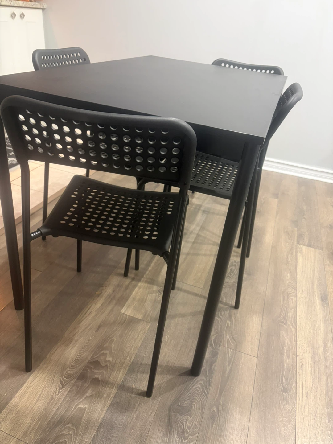 IKEA MELLTORP Table and Four Chairs
