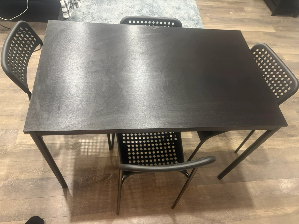 IKEA MELLTORP Table and Four Chairs - photo 2